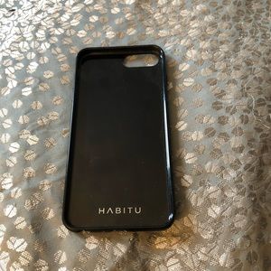 Black marble iPhone 8 Plus case.